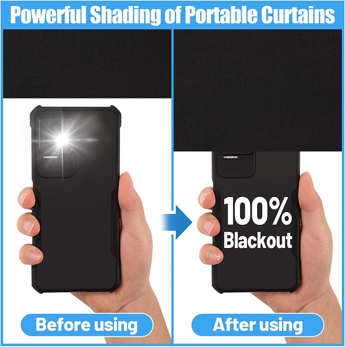 Portable Travel 100 Blackout Suction Cups DIY Curtains