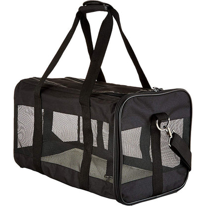 Portable pet carrier folded flat