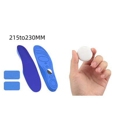 Pet GPS tracker size comparison in hand
