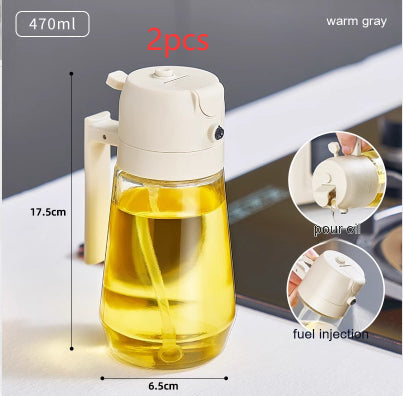 2 In 1 Glass Oil Vinegar Soy Sauce Spray