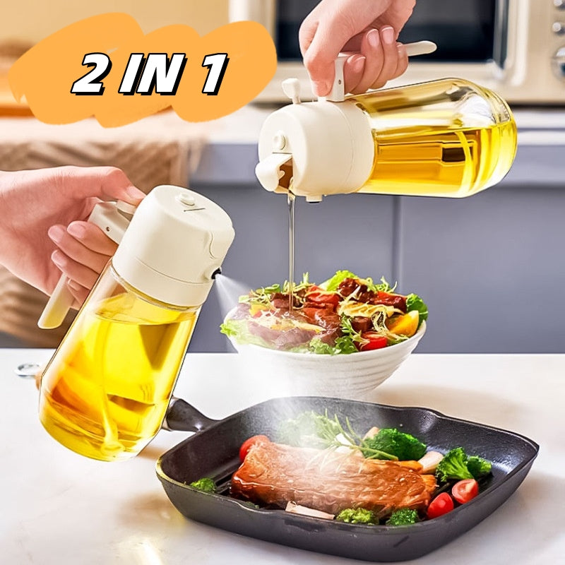 2 In 1 Glass Oil Vinegar Soy Sauce Spray
