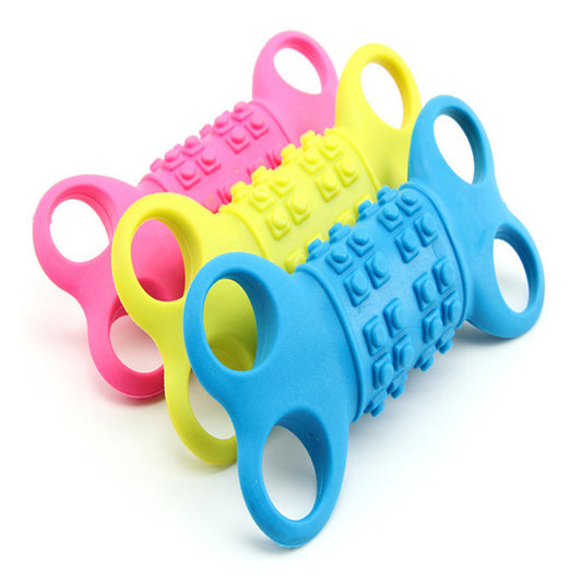 Durable TPR silicone bone chew toy for dogs