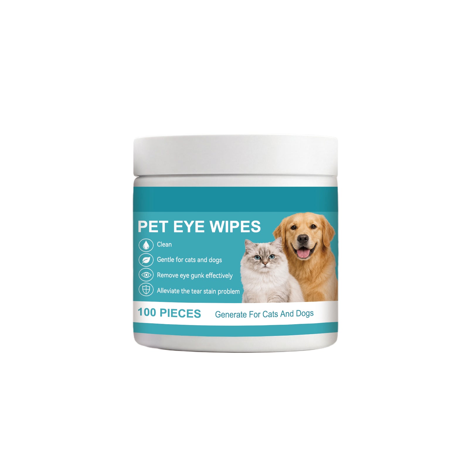 Pet eye wipes for dogs and cats