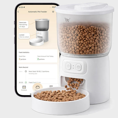 Wi-Fi automatic cat feeder with app control