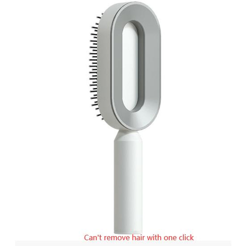 Self Cleaning Hair Brush for Women One-Key Cleaning Hair Loss Airbag Massage Scalp Comb Anti-Static Hairbrush