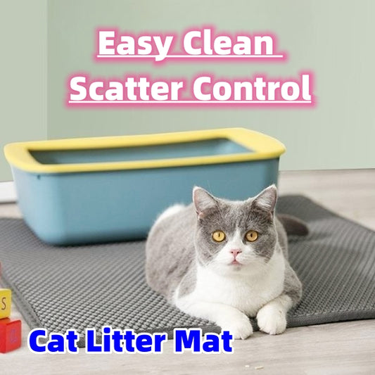 Waterproof honeycomb cat litter trapper mat