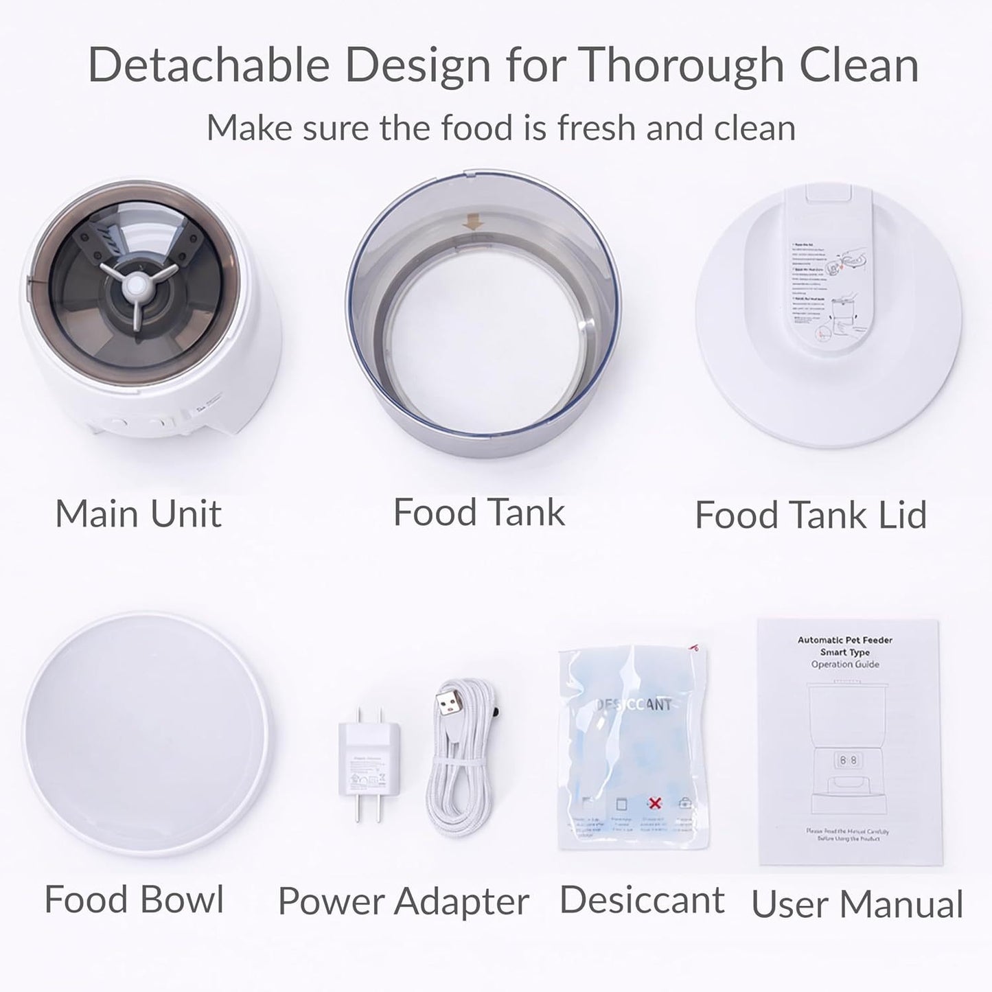 Pet feeder voice recording feature