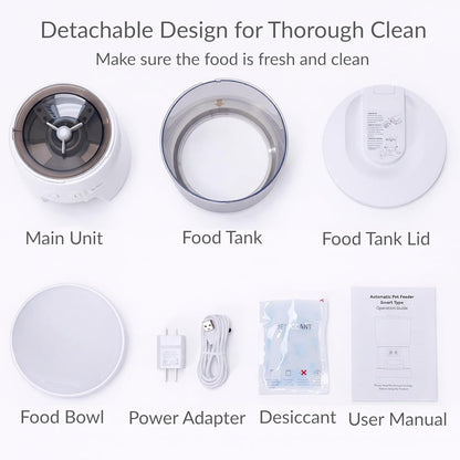 Pet feeder voice recording feature