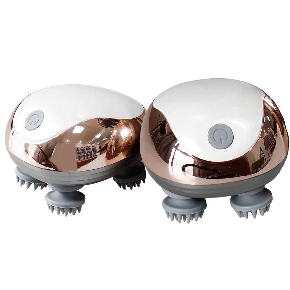 Electric Scalp Vibration Kneading Head Massager Device Muscles Massage Stimulate Blood Circulation and Banish Weariness Relax