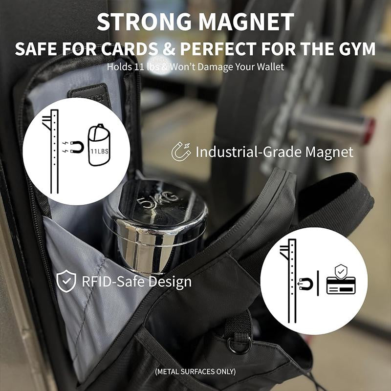 Magnetic Gym Bag (Without Water Bottle) for Gym, Travel, Work, and Sports Wmagnetic Bag Gym Accessories Organizer for Men Women Portable