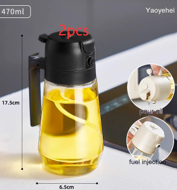 2 In 1 Glass Oil Vinegar Soy Sauce Spray