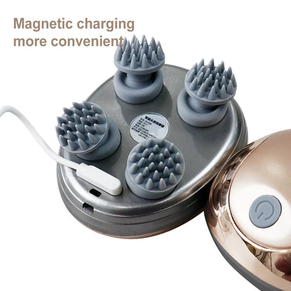 Electric Scalp Vibration Kneading Head Massager Device Muscles Massage Stimulate Blood Circulation and Banish Weariness Relax