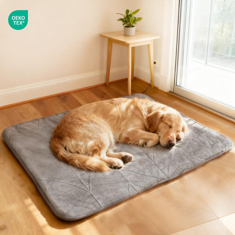 Mora Pets Dog Heating Pad Heated Cat Bed 9 Adjustable Temperature Pet Warming Mat with Timer Auto Power off Heated Pet Bed Inch for Samll and Medium Dogs Indoor