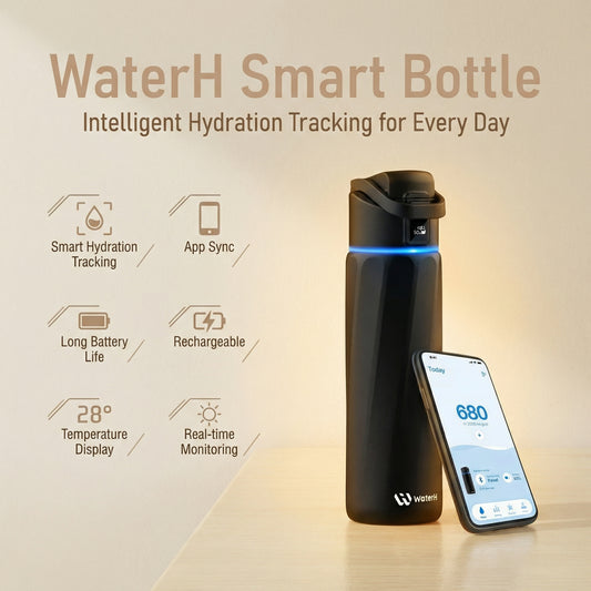 BOOST Smart Water Bottle with Reminder, 24oz