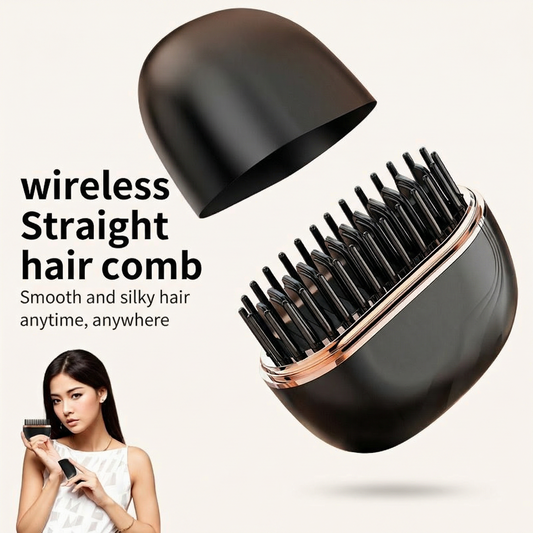 Mini Hair Straightening Comb (Wireless Charging)